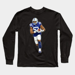 Darius Leonard #52 With The Ball Long Sleeve T-Shirt